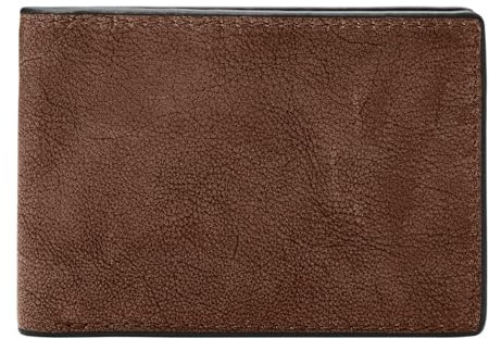 Fossil Portemonnaie pour homme Steven, cuir Front Pocket Wallet Medium brun 11.43cm L x 1.27cm W x 7.62cm H ML4396210