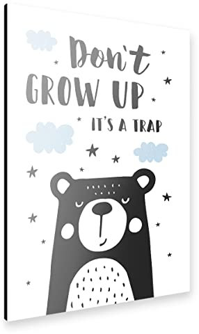 artboxONE Alu-Print 150x100 cm Don't Grow Up It's A Trap von Künstler MyAzizaShop