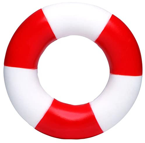 Schnabels PVC Schwimmring, gestreift - Geschenk für Geburt Geburtstag Namenstag Kinder Baby Freund-in Mädchen Junge - Spielzeug Bade-Ente Badewanne Deko