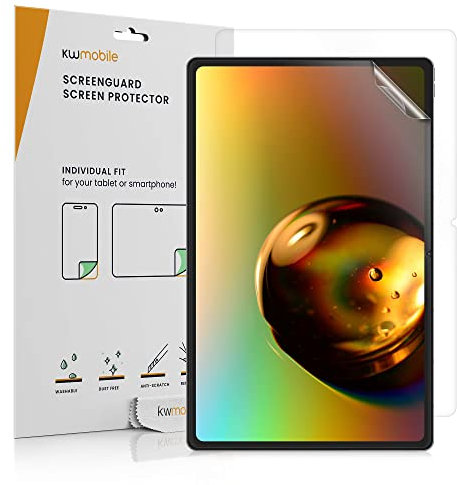 kwmobile Protector Compatible con Lenovo Tab P12 Pro Protector de Pantalla - 2X película Transparente Protectora de Pantalla antiarañazos