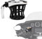 PSLER Motorrad Becher Getränkehalter für Touring Road Glide Street Electra Glide Softail 1996-up für Goldwing GL1800 2018-up,Universal für Fahrrad Rollstuhl Kinderwagen(Chrom)