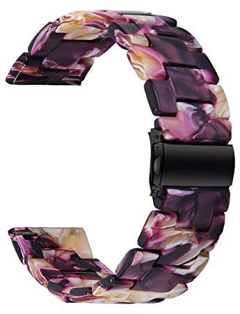 AEHON Cinturino in resina da 20 mm per Garmin Venu Sq Vivoactive 3/Vivomove HR/Forerunner 645 245 Smartwatch Bracciale, For Garmin Venu, agata