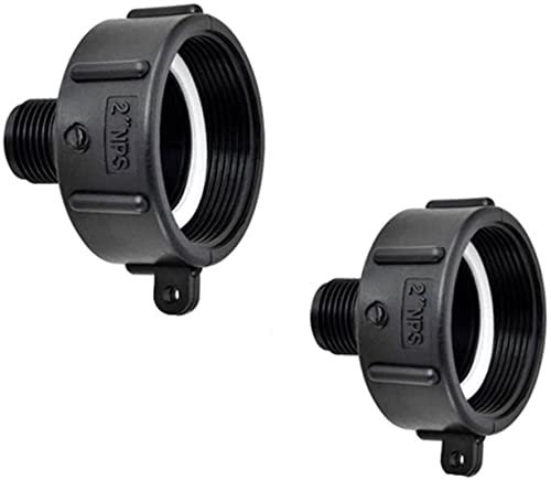 Schlauchendanschluss, Plastik-Schnapp-Fit-Stecker, 2pcs IBC Tankadapter Wasserrohr -Kappenverbindung 2  NPS Gewindeanschluss Austauschventil anpaart Wasserschlauchadapterabdeckung Abdeckung Leitungsw