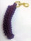 Führstrick für Pferde / Pony, Baumwolle, mit Messingclip, 1,8 m, Violett
