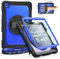 Timecity Case For Samsung Galaxy A9 Plus/ A9+ Plus 11 Inch tablet 2023, Shockproof Case with Screen Protector, 360 Rotating Stand/Hand Strap/Pencil Holder, Hard case, Blue