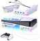 Auarte Supporto orizzontale RGB 2023 per console PS5 Slim Accessori con 14 modalità luce e 4 hub USB, cavalletto laterale per Playstation 5 Slim Disc e digitale, supporto base con ricarica rapida del