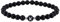 Glückschmiede Perlenarmband mit Buchstaben von A-Z, silberne Zwischenperlen, matt schwarz, Freundschaftsarmband, Pärchenarmband, Onyx Naturstein, Perlenkette, Damen, Herren, Kinder (Buchstabe K)