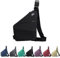 GDOKKNY Anti-Diebstahl-Crossbody-Tasche für Damen, persönliche Flex-Reisetasche, Diebstahlschutz, Umhängetasche, Brusttasche, für Herren, Schwarz, Schwarz