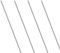 LAVMHAB Edelstahlstäbe, Solide Edelstahl Rundstäbe 2mm x 200mm, Rundstab 304 Edelstahl Rundstangen für DIY Handwerk (4 Stück)
