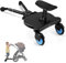 ENERHUB Buggy Board mit Sitz, Buggy Board für alle Kinderwagen, Trittbrett Mitfahrbrett universal, Kiddy Board für Kinder von 2-6 Jahren, Bearing 25KG (Blau)