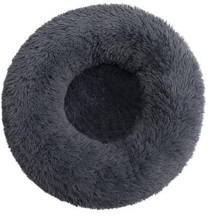 SWZEC MrFluffyFriend™ - Das Beste Anti-Angst Hundebett (S-50CM,Dunkelgrau)