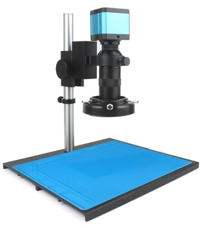 LZHSWM HD 1080P Video Microscope with 7 inch LCD Monitor 130X Lens Electronic USB Digital Microscope Camera for Mobile Phone Repair(With HDMI Camera)