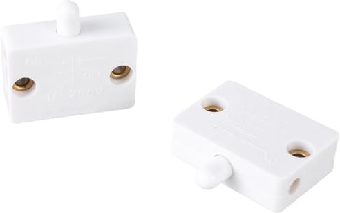 Lot de 2 interrupteurs encastrables étanches pour lampe - Interrupteur à câble robuste en ligne