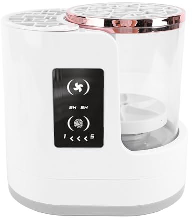 Macchina Elettrica per la Pulizia dei Pennelli per il Trucco, 850 Giri/min 2H 5H Timer USB Lavatrice e Asciugatrice per i Pennelli per il Trucco, Strumento per la Pulizia