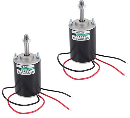 2X Xd-3420 30W Ad Alta Velocità Cw/Ccw Motore Un Magnete Permanente Un Magnete Permanente per Generatore Diy (Dc 12V 3000Rpm)