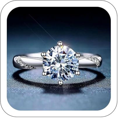 Jmwedia 925 Sterling Silber Ringe für Damen Stapeln Daumenring Eheringe Frauen Ewigkeit Seil Zirkonia Ring-Damen Trauringe Verlobungsring Promisering Engagement Schmuck Geschenk