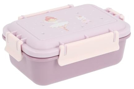 Tutete Children's Lunch Box 900ml - Airtight School Lunch Box, Microwave and Dishwasher Safe, Ideal for Park, Picnic and School, BPA Free, Secure Closure | Ballet