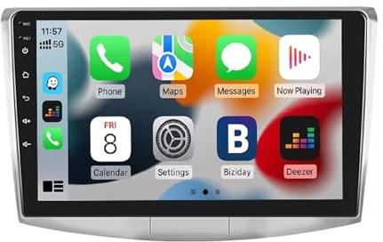 Android 14 Auto Radio Stereo Navigazione GPS per Volkswagen Magotan 2010, 9 pollici IPS Touchscreen Android Auto Touch Scree(F1 1+32G)