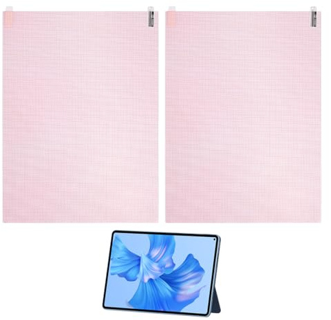 QEXUJOW Protectores de pantalla para tablets,Protectores de pantalla A4 HD en paquete de dos, tamaño universal, recortables, aptos para dispositivos GPS, cámaras, relojes, tablets