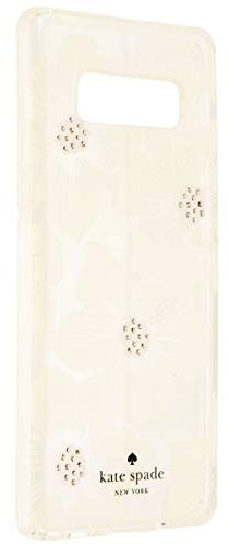 Kate Spade Flexible Hardshell Case for Galaxy Note 8 - Hollyhock Floral Clear