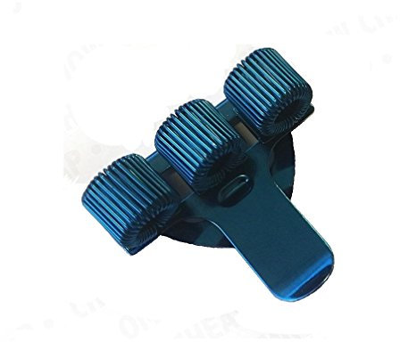 Dreifach Metall Stifthalter Tasche Clip für Sicherheit Krankenschwester Arzt Polizei Krankenwagen 8 Farben Optionen - Blau, ONE SIZE