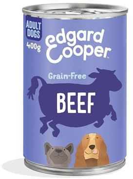 Edgard Cooper Grain-Free Adults Wet Dog Food for Puppies, Duck Chicken in Gravy 6 x 400g, Natural Dogs Food in Tins with Fresh Meat, High Protein, Hypoallergenic, No Added Sugar