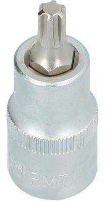 BRILLIANT TOOLS BT022721 1/2 Inch RIBE Bit Socket, 55 mm Long, M6 [Powered by KS Tools]