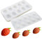 OCPO KITCHEN Silikonformen Backen 3D, Himbeere Mousse-Kuchenform Silikon, Silikon 3D Kuchenformen für Gelee, Fertiggerichten, Schokolade, Eiscreme, Gebäck (10 Mulden)