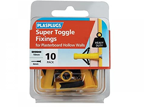 Plasplugs - Super Toggle Fixings (Pack 10)