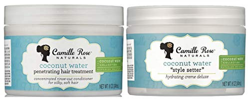 Camille Rose Coconut Water Penetrating Hair Treatment with Style Setter