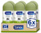 Sanex Natur Protect Desodorante Roll-On, Protección 24H contra el Mal Olor, con Piedra de Alumbre, 0% Alcohol, Sin Alérgenos ni Colorantes, Piel Normal, Pack 6 Uds x 50ml
