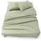 Blumtal Completo lenzuola matrimoniali 3pz - completo letto matrimoniale certificato OEKO-TEX - lenzuolo con angoli 180x200x30cm + lenzuolo 280x275cm + federa cuscino 50x80cm in microfibra verde oliva