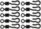 Fox Edges Kwik Change Mini Hook Swivel Gr. 11-10 Karpfenwirbel für Ronnie/Spinner Rigs, Schnellwechselwirbel, Wirbel für Karpfenmontagen