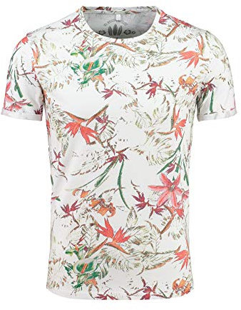 KEY LARGO Herren Jungles Round T-Shirt, White (1000), M