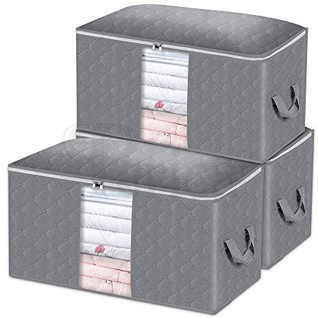 Periea 'Alma' Clothes & Bedding Storage Bags - 90L - Pack of 3