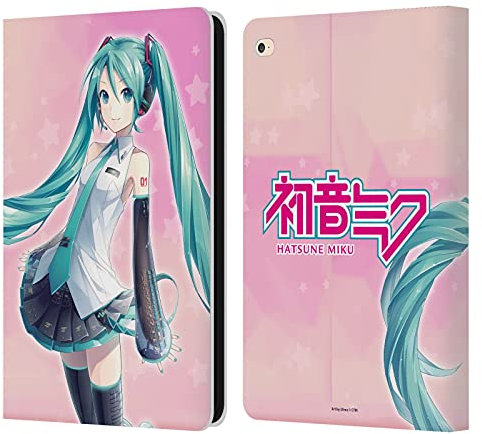 Head Case Designs Offizielle Hatsune Miku Stern Grafiken Leder-Wallet-Hülle Kompatibel mit Apple iPad Air 2 (2014)