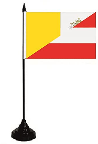 U24 Tischflagge Vatikan-Österreich Fahne Flagge Tischfahne 10 x 15 cm