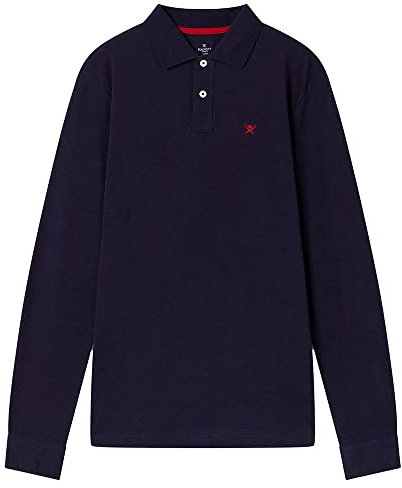 Hackett London Herren Slim Fit Logo Polo Shirt, 595navy, XXL EU