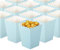 GAKA FAVOR Paquet de 24 Petites Boîtes à Pop-Corn Bleu Clair,Boite Pop Corn Bonbons Conteneur,Boîtes à Maïs Soufflé en Papier pour Les Collations de Fête, Les Bonbons, Le Pop-Corn et Les Cadeaux