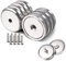 Stark Neodym Magnete mit Loch, 8 Stück 32 x 6.8 mm 45 KG Zugkraft Neodym Disc Senkkopf Loch Magnete, 100 LBS Permanent Rare Earth Magnet Topfmagnet mit Schrauben für DIY Craft, Handwerk
