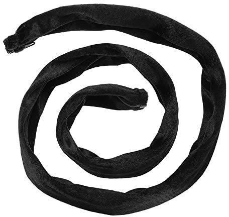 PATIKIL 39.4 Lampadario Catena Copertura, Catena Protezione Manica Lavabile con Cerniera per Lampadario Illuminazione Fili, Nero