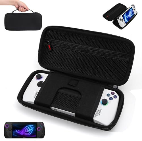 iofeiwak Carrying Case for ROG Ally X 2024 / ROG Ally - Portable Hard Shell Carrying Case for ROG Ally Gaming Handheld - Lighweight/Full Protection/Stand Design