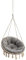 Velvet Kissen für Hängesessel, Sitzkissen für Stuhl, Hängekorb Sessel, Indoor Kissen, Waschbar Auflage, Rund, Swing, Schaukelkissen, Aschgrau, 92 cm