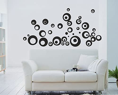 Wandtattoo Balls Kreise Wandaufkleber Wanddeko Schlafzimmer Flur Vinyl