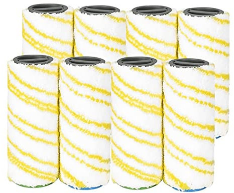 Viskee 8Pcs Roller Brush Replacement Accessories. Compatible For Karcher FC5 FC7 FC3 FC3D Electric Floor Cleaner