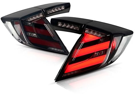 YEAHSO Rücklicht Bremslicht Auto-Rücklicht-Baugruppe Für Civic Hatchback FK7 FK8 FK4 TYPE-R 2016–2021, Bremssignallicht (Farbe : EIN, Größe : 1 UK)
