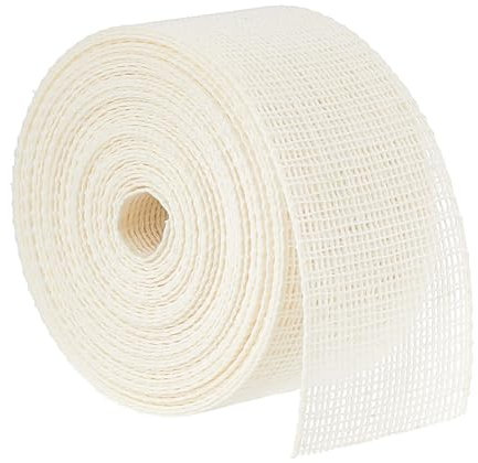 BENECREAT 5 m Pferdehaar-Zopfbesatz, 36 mm Stoff Zum Saumsägen Polyester-Stäbchen Reißbarer Saumstoff Für Anzüge, Hose, Jeans, Kleider, Chiffon- Und Seidenstoffe