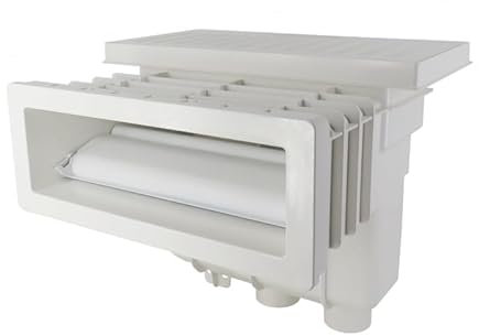FLUIDRA Skimmers pour piscines de la Marque modèle Set Complet Skimmer UNIK ABS Blanc Corps + Housse + Garniture de Piscine Liner avec Inserts