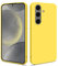 HSP Cover per Samsung Galaxy S24 5G [repellente alla polvere] Custodia protettiva in silicone TPU premium | antigraffio antiurto | Protezione della fotocamera | Vestibilità sottile | Giallo