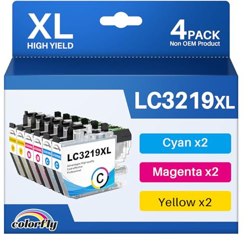 colorfly 3219XL Druckerpatronen Ersatz für Brother LC3219 LC3217 Multipack Patronen, für Brother MFC-J5330DW, MFC-J5335DW, MFC-J5730DW, MFC-J5930DW, MFC-J6530DW, MFC-J6930DW, MFC-J6935DW